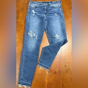 SP Black Label Jeans Ripped Distressed Raw Hem Cotton Blend Women's Sz. 31